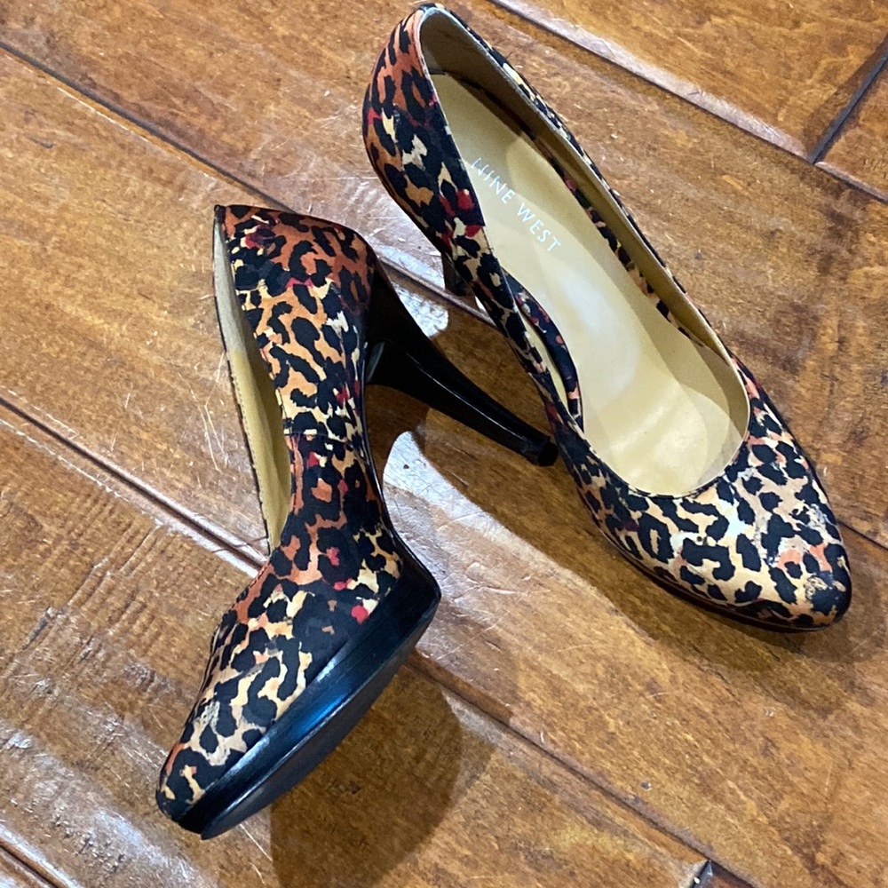 Nine West Plateau Cheetah Multi-Colored Pumps